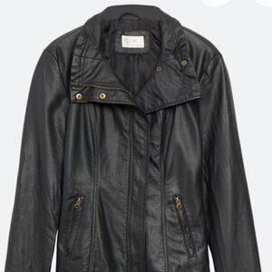 Black RD Style Rhonda Faux Leather Jacket XS